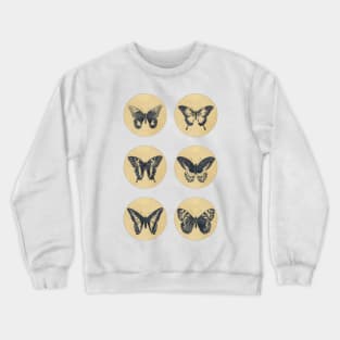 Vintage BUTTERFLIES sepia edition Pantone Color of the Year GREY 2021 Crewneck Sweatshirt